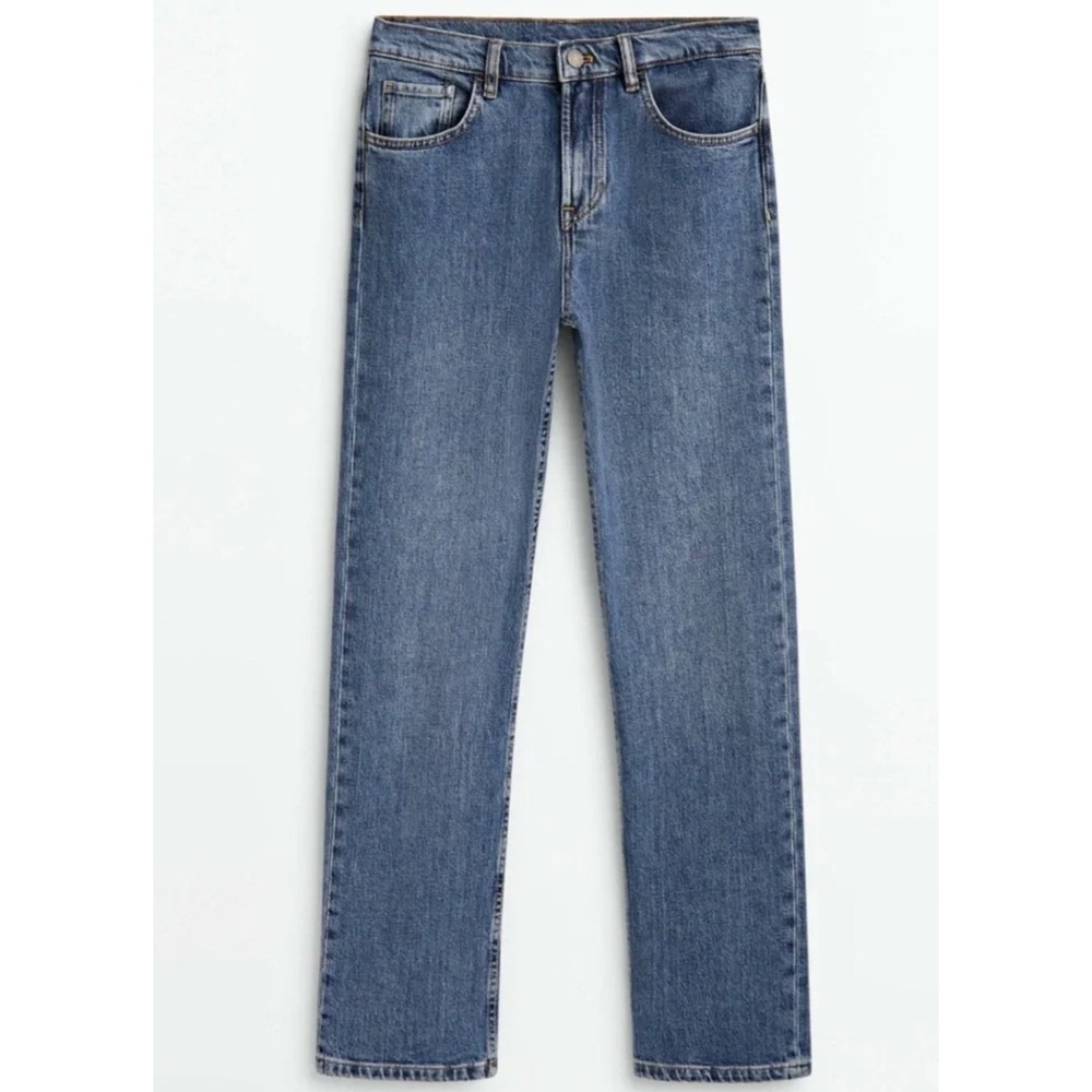 Massimo Dutti | Straight Leg Jeans in Medium Wash Blue | Sz US 6